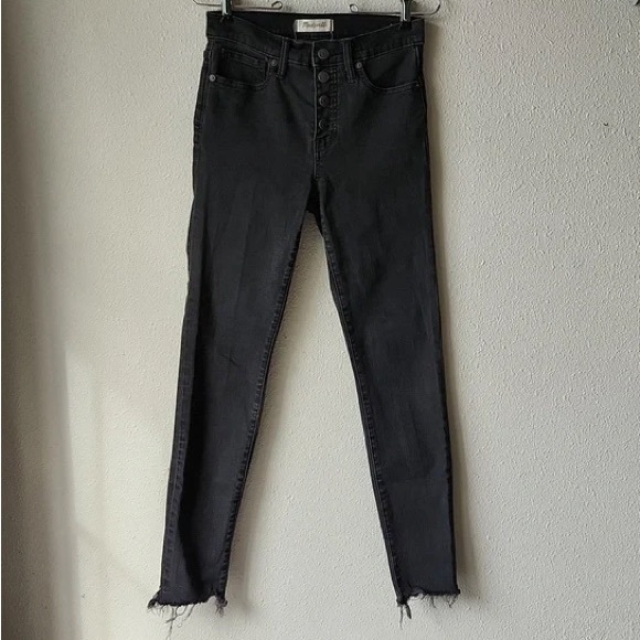 Madewell High Rise Dark Blue Jeans - Picture 3 of 5